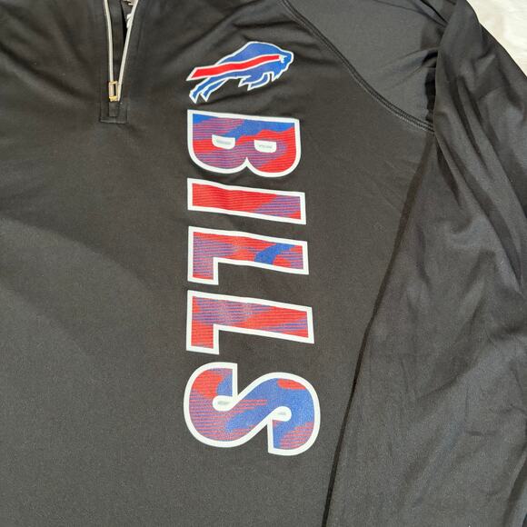 NFL Bills Zubaz quarter-zip long sleeve lightweight pullover. Size XL - Picture 2 of 6